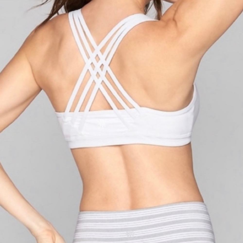 Athleta fully focused bra asphalt grey
